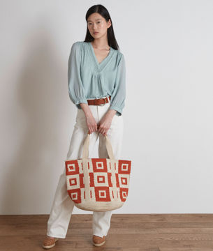 Picture of TAYLOR CELADON BEADED BLOUSE